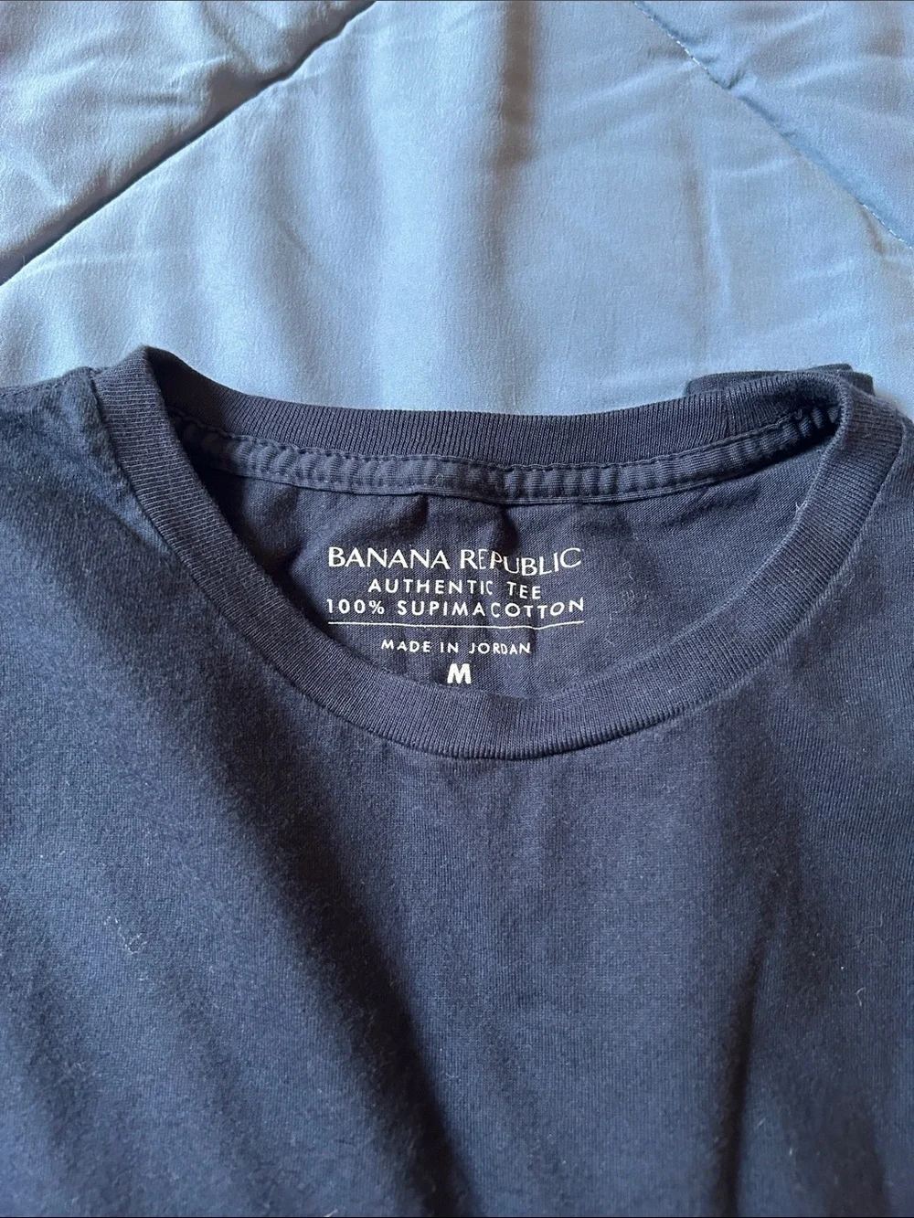 Banana Republic Black Short Sleeve Crew Neck Tee